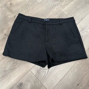 Black Tweed Shorts